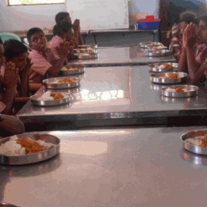 Amar Seva Sangam-Feeding home children three times a day - Once every month